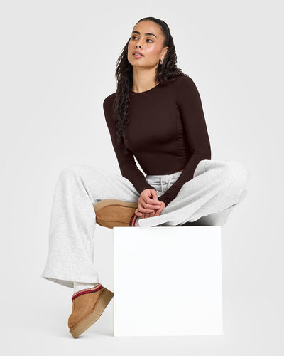 Mellow™ Soft Mid Long Sleeve Top | 70% Cocoa