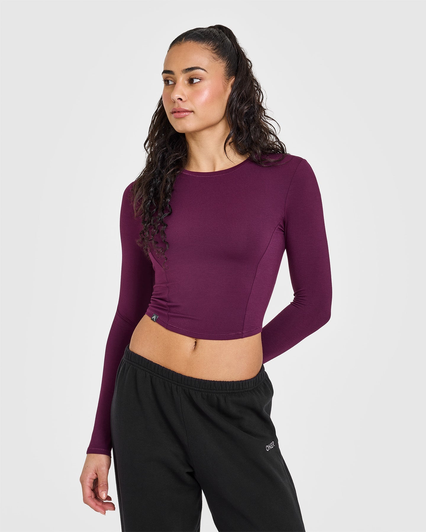 Mellow™ Soft Mid Long Sleeve Top | Ripe Fig