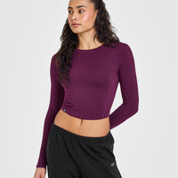 Mellow™ Soft Mid Long Sleeve Top | Ripe Fig