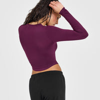 Mellow™ Soft Mid Long Sleeve Top | Ripe Fig