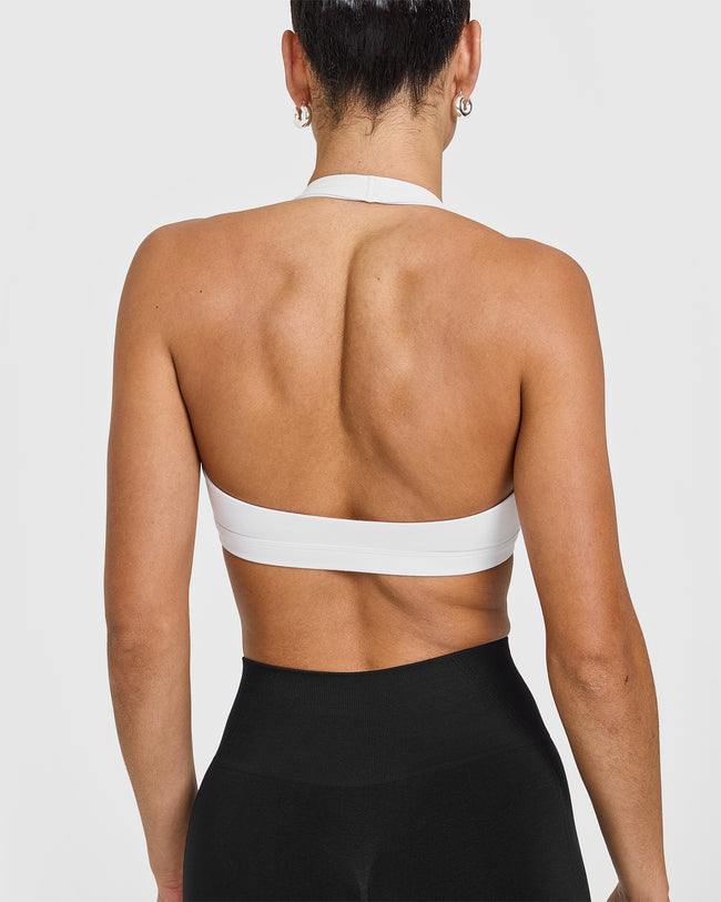 EasyLift™ Halter Bralette | White