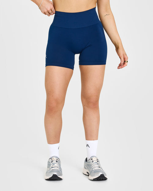 Oner Modal Effortless Seamless Shorts with White Logo | Midnight