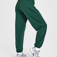 Lightweight Joggers with Printed Logo | Racing Green
