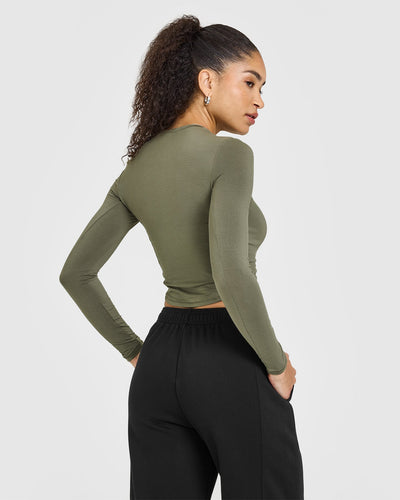 Mellowâ„¢ Soft Mid Long Sleeve Top | Alpine Green