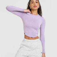 Mellowâ„¢ Soft Mid Long Sleeve Top | Wisteria Purple
