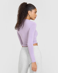 Mellowâ„¢ Soft Mid Long Sleeve Top | Wisteria Purple