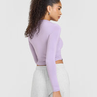 Mellowâ„¢ Soft Mid Long Sleeve Top | Wisteria Purple