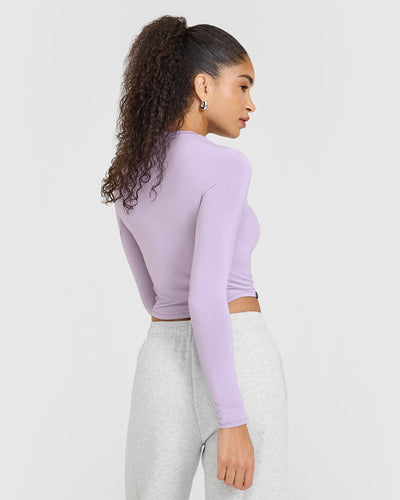 Mellowâ„¢ Soft Mid Long Sleeve Top | Wisteria Purple
