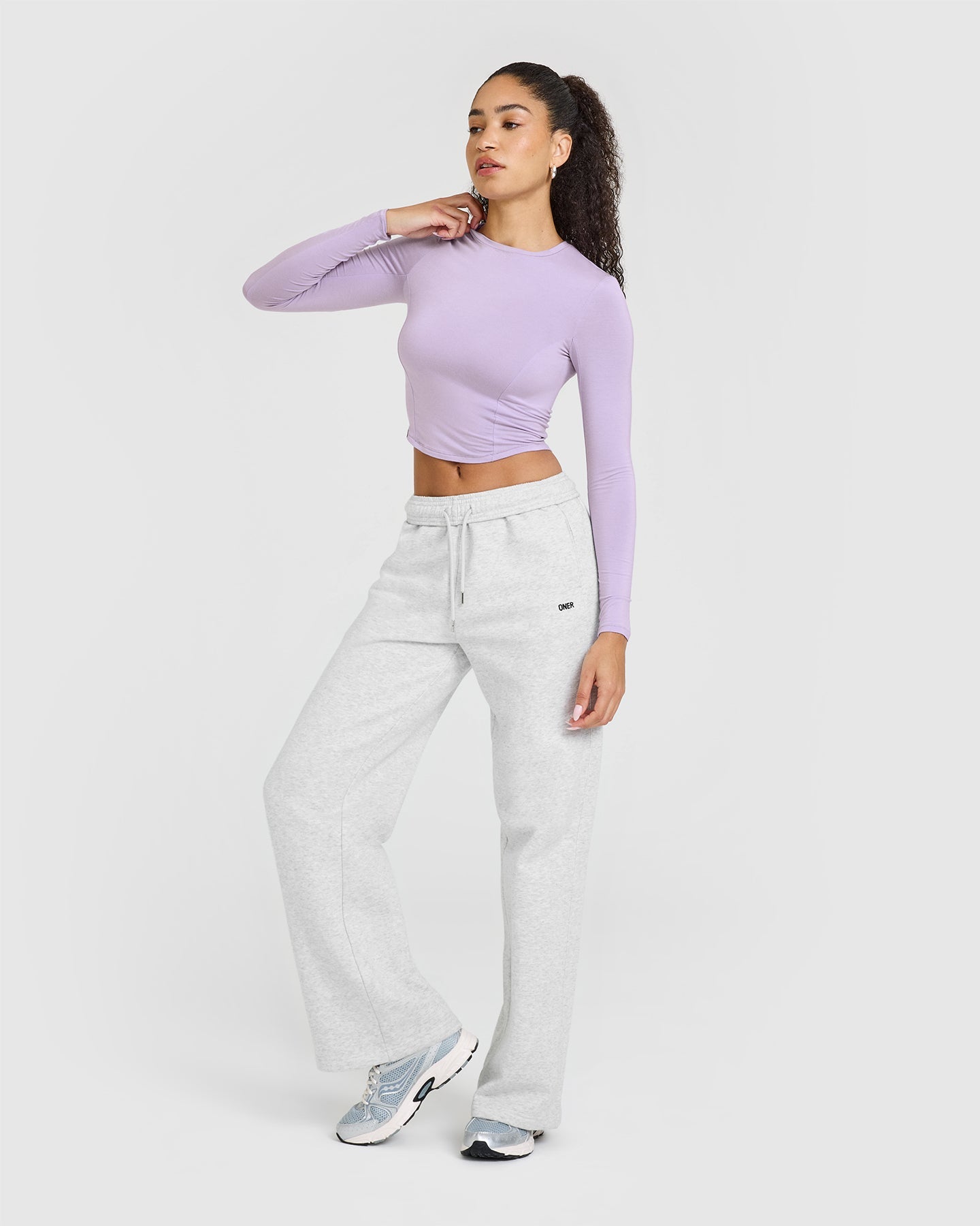 Mellowâ„¢ Soft Mid Long Sleeve Top | Wisteria Purple