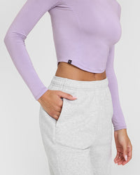 Mellowâ„¢ Soft Mid Long Sleeve Top | Wisteria Purple