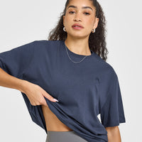 Classic Oversized Lightweight T-Shirt | True Blue