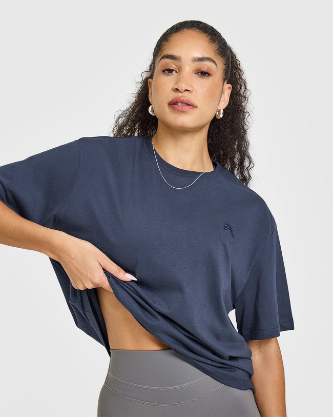 Classic Oversized Lightweight T-Shirt | True Blue