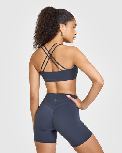 Everyday Cross Over Bralette | True Blue