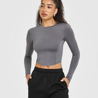 Mellowâ„¢ Soft Mid Long Sleeve Top | Ash Grey