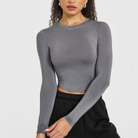 Mellowâ„¢ Soft Mid Long Sleeve Top | Ash Grey