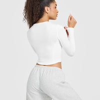 Mellow™ Soft Mid Long Sleeve Top | White