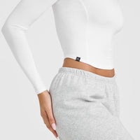 Mellow™ Soft Mid Long Sleeve Top | White