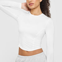 Mellow™ Soft Mid Long Sleeve Top | White