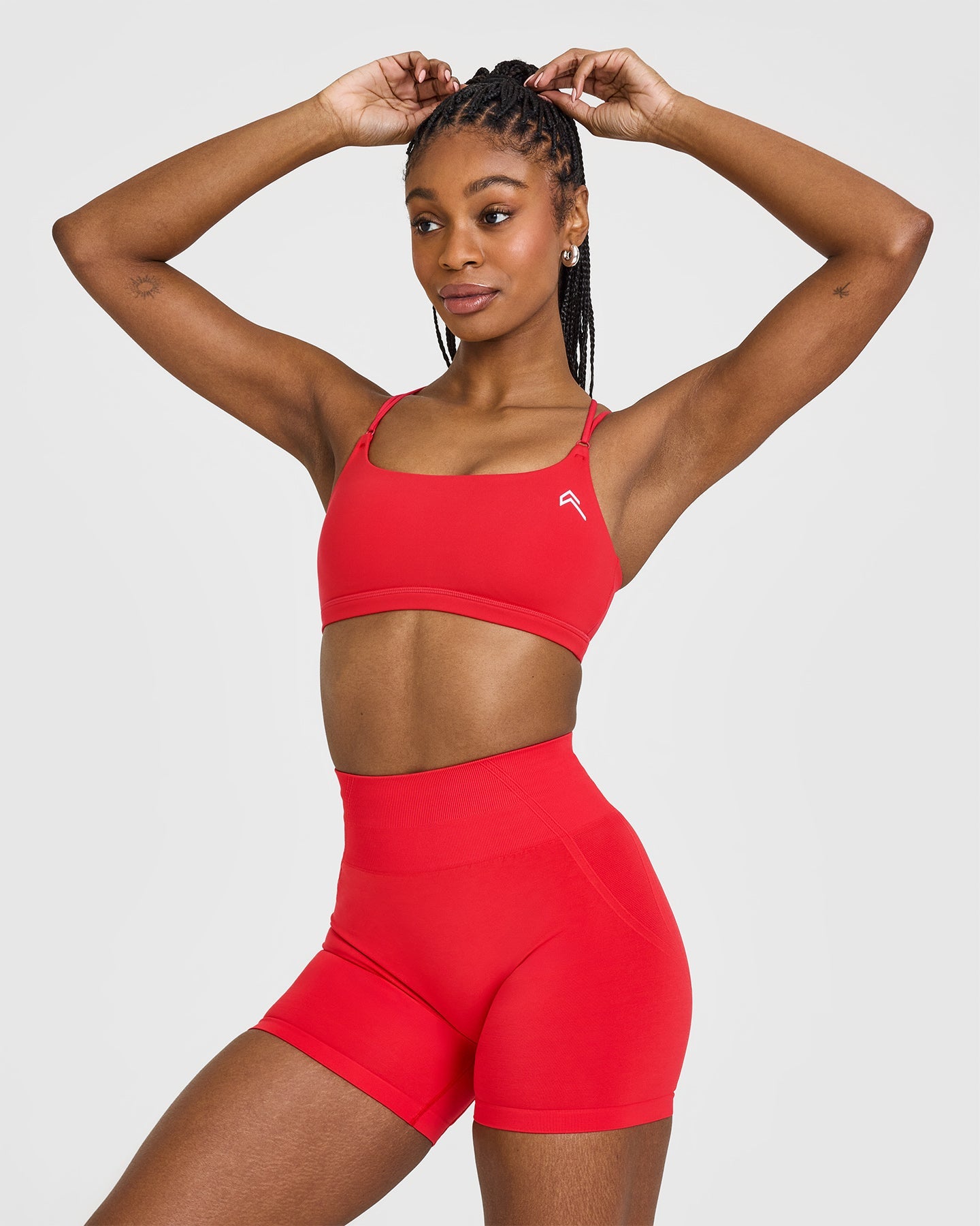 Everyday Cross Over Bralette | Muscle Mommy Red