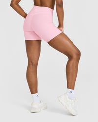 Unified High Waisted Shorts 6" | Petal Pink