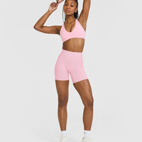 Unified High Waisted Shorts 6" | Petal Pink