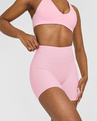 Unified High Waisted Shorts 6" | Petal Pink