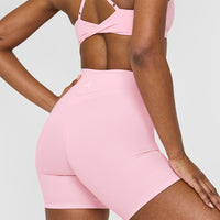 Unified High Waisted Shorts 6" | Petal Pink