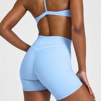 Unified High Waisted Shorts 6" | Powdered Blue