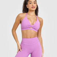 Unified Twist Sports Bra | Orchid Purple