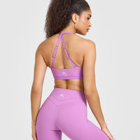 Unified Twist Sports Bra | Orchid Purple