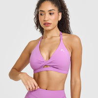 Unified Twist Sports Bra | Orchid Purple