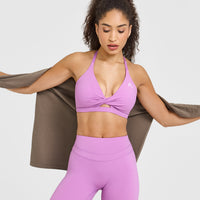 Unified Twist Sports Bra | Orchid Purple