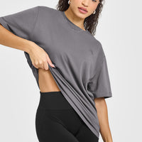Classic Oversized Lightweight T-Shirt | Ash Grey