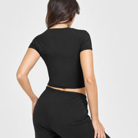 Mellowâ„¢ Soft Mid Short Sleeve T-Shirt | Soft Black