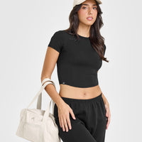 Mellowâ„¢ Soft Mid Short Sleeve T-Shirt | Soft Black