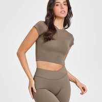 Cotton Icon Baby T-Shirt | Moss Brown