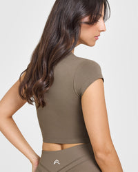 Cotton Icon Baby T-Shirt | Moss Brown