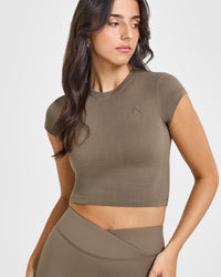 Cotton Icon Baby T-Shirt | Moss Brown