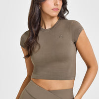 Cotton Icon Baby T-Shirt | Moss Brown