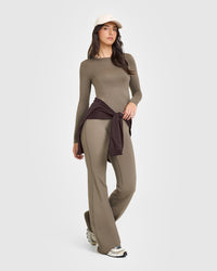 Mellowâ„¢ Soft Long Sleeve Top | Moss Brown