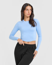 Mellowâ„¢ Soft Mid Long Sleeve Top | Powdered Blue