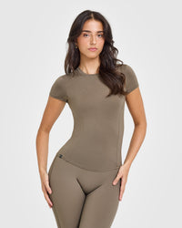 Mellow™ Soft Short Sleeve T-Shirt | Moss Brown