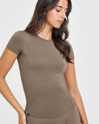 Mellow™ Soft Short Sleeve T-Shirt | Moss Brown