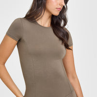 Mellow™ Soft Short Sleeve T-Shirt | Moss Brown