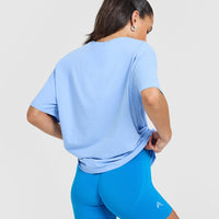 Classic Oversized Lightweight T-Shirt | Powdered Blue