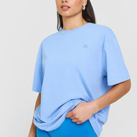 Classic Oversized Lightweight T-Shirt | Powdered Blue