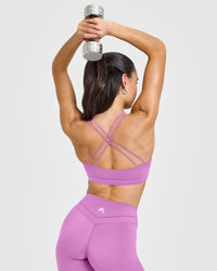 Everyday Cross Over Bralette | Orchid Purple