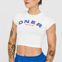 Cotton Icon Baby Graphic T-Shirt | White