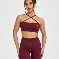 EasyLift™ Multi Way Bandeau Bralette with White Logo | Rosewood