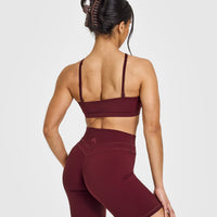 EasyLift™ Multi Way Bandeau Bralette with White Logo | Rosewood